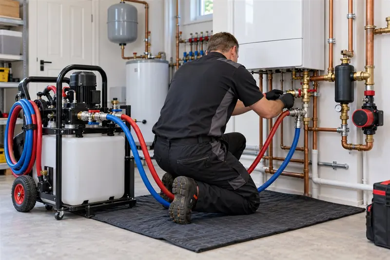 Boiler maintenance and power flushing in Medford MA